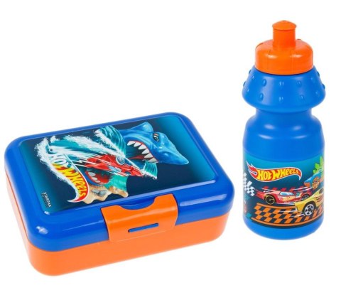 Bidon 350ml + pudełko śniadaniowe Hot Wheels Bidon 350ml + pudełko śniadaniowe Hot Wheels