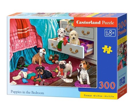 Puzzle 300 Puppies in the Bedroom CASTOR Puzzle 300 Puppies in the Bedroom CASTOR