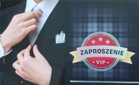 Zaproszenia męskie złocone (10szt) Zaproszenia męskie złocone (10szt)