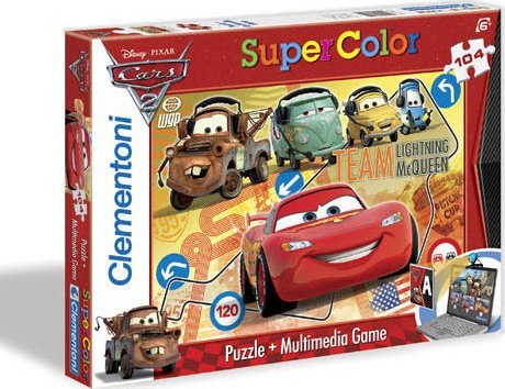 CLEMENTONI 27801 Puzzle 104el. CARS 2 TEAM CLEMENTONI 27801 Puzzle 104el. CARS 2 TEAM