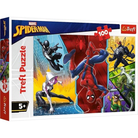 Puzzle 100 Do góry nogami Marvel Spiderman TREFL Puzzle 100 Do góry nogami Marvel Spiderman TREFL