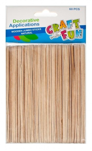 Ozdoba dekoracyjna drewniane patyczki 60el