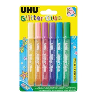 Klej brokatowy Creative Glitter 6 kolorów UHU