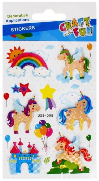 Naklejki 3D jednorożec