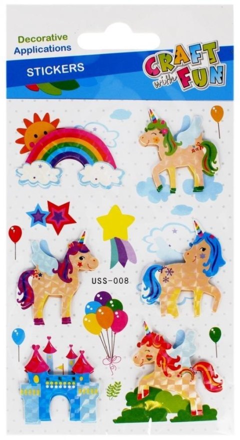 Naklejki 3D jednorożec