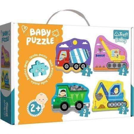 Puzzle Baby Classic - Pojazdy na budowie TREFL Puzzle Baby Classic - Pojazdy na budowie TREFL