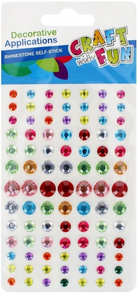 Ozdoba dekoracyjna krysztalki samoprzylepne kółka