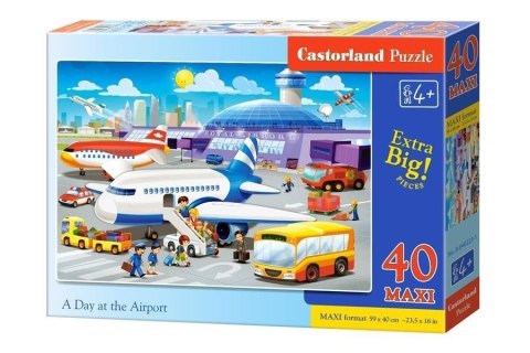 Puzzle 40 maxi - Dzień na lotnisku CASTOR Puzzle 40 maxi - Dzień na lotnisku CASTOR