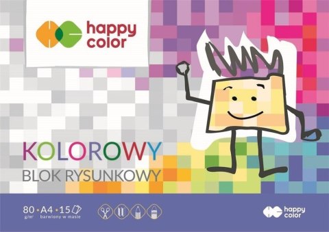 Blok rysunkowy kolor A4/15K HAPPY COLOR Blok rysunkowy kolor A4/15K HAPPY COLOR