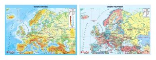 Podkład dwustronny z mapą świata