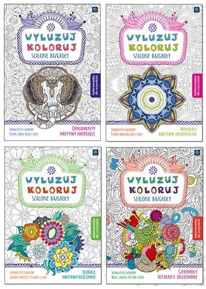 Wyluzuj koloruj. Szalone bazgroły MIX Wyluzuj koloruj. Szalone bazgroły MIX