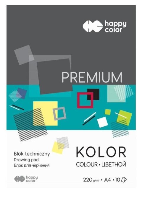 Blok techniczny kolor A4/10K Premium HAPPY COLOR Blok techniczny kolor A4/10K Premium HAPPY COLOR