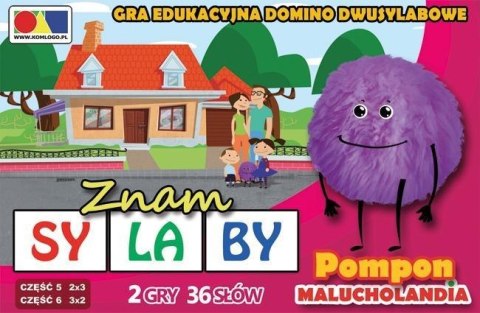 Gra domino. Znam sylaby. Cz. 5 i 6 - zestaw Pompon Gra domino. Znam sylaby. Cz. 5 i 6 - zestaw Pompon