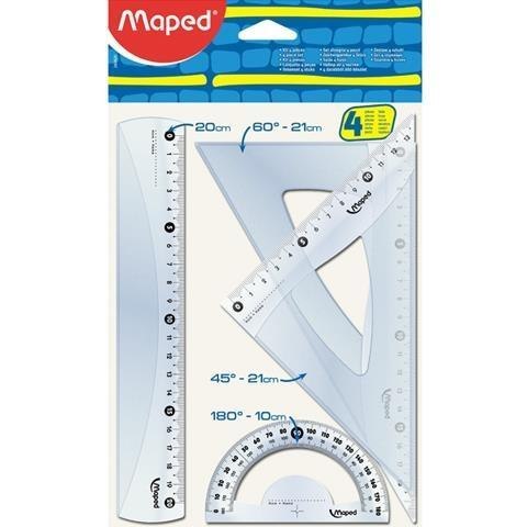 Zestaw Start Medium lin/2 ekier/kątom MAPED Zestaw Start Medium lin/2 ekier/kątom MAPED