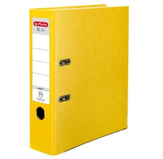 Segregator A4 8cm PP żółty Q file
