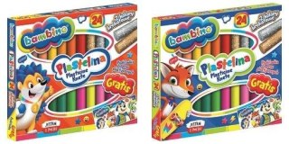 Plastelina 24 kolory BAMBINO