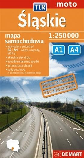 Śląskie TIR mapa dla zawodowców Śląskie TIR mapa dla zawodowców