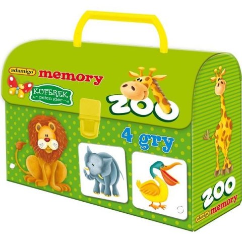 ADAMIGO Gra Kuferek Zoo Memory ADAMIGO Gra Kuferek Zoo Memory