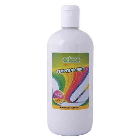 Farba tempera 500ml biała CRICCO Farba tempera 500ml biała CRICCO