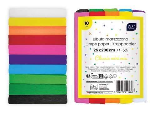 Bibuła marszczona mix Classic mini 10szt