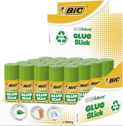 Klej ECOlutions Glue Stick 21g (20szt) BIC Klej ECOlutions Glue Stick 21g (20szt) BIC