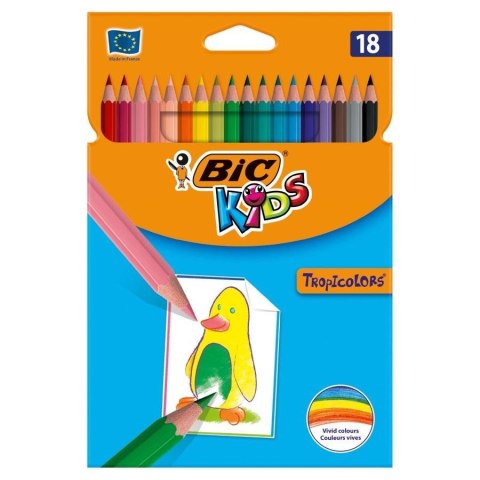 Kredki Tropicolors 18 kol. blister BIC Kredki Tropicolors 18 kol. blister BIC