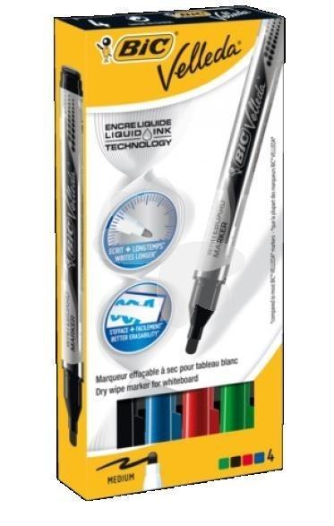 Marker Velleda Liquid Mix 4 kolory BIC Marker Velleda Liquid Mix 4 kolory BIC