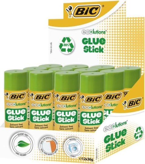 Klej ECOlutions Glue Stick 36g (12szt) BIC Klej ECOlutions Glue Stick 36g (12szt) BIC