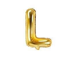 Balon foliowy Litera L 35cm złoty