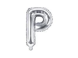 Balon foliowy Litera P 35cm srebrny