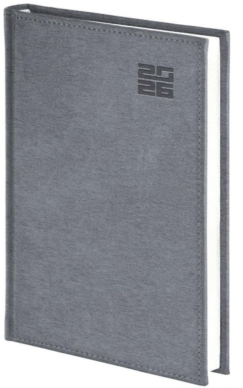 Kalendarz 2026 A4 dzienny Aluminium srebrny