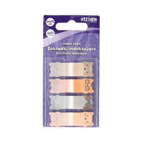 Zakładki indeksujące Kotki 44x15mm 80 kartek Zakładki indeksujące Kotki 44x15mm 80 kartek