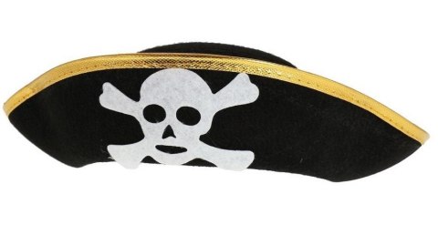 Kapelusz Pirata złote obszycia rozm.S Kapelusz Pirata złote obszycia rozm.S