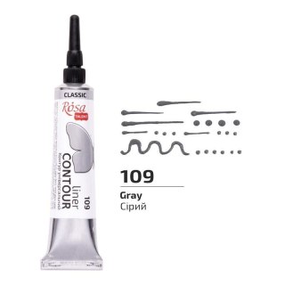 Farba aktylowa konturowa universal gray 20ml