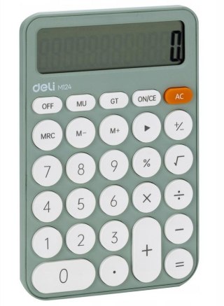 Kalkulator M124 12-pozycyjny zielony DELI