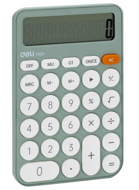 Kalkulator M124 12-pozycyjny zielony DELI