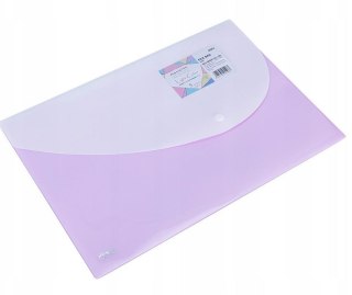 Teczka kopertowa na zatrzask PP Macaron fiol DELI