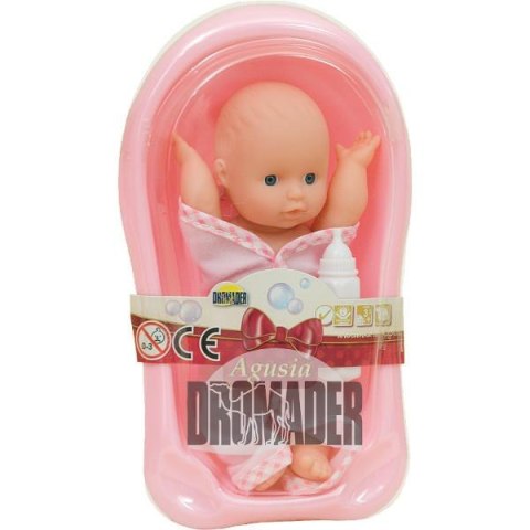 DROMADER Lalka 17 cm z wannienką DROMADER Lalka 17 cm z wannienką