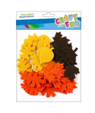 Liście filcowe samoprzylepne 45szt