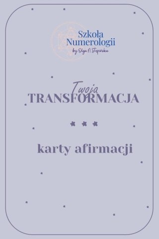 Karty afirmacyjne Twoja Transformacja