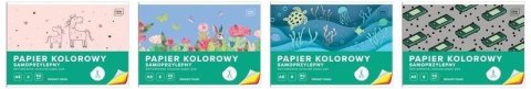 Papier kolorowy samoprzylepny A5/8K 80g (10szt)