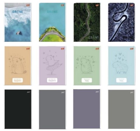 Notatnik A6/50K kratka okładka kredowana (10szt)