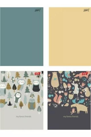 Zeszyt A5/32K linia dwukolorowa Nature (15szt)