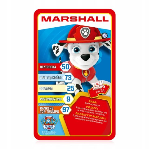 TopTrumps Bitwa gra karciana Psi Patrol 00543