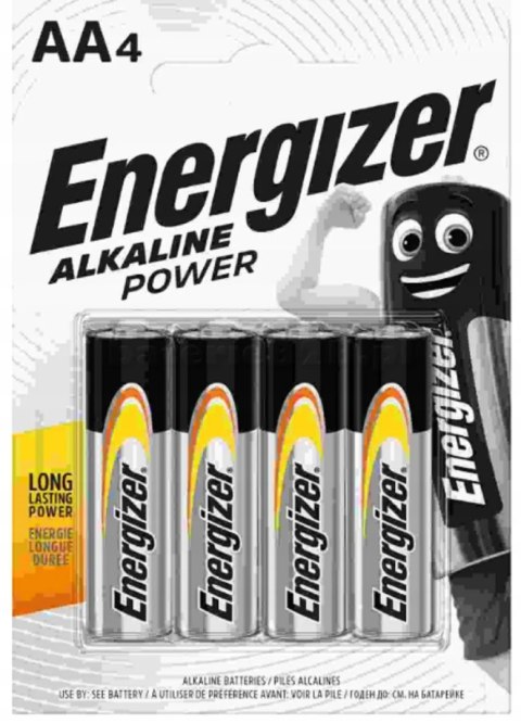 4x Baterie AA 1,5V Alkaline Energizer Power LR6 4x Baterie AA 1,5V Alkaline Energizer Power LR6