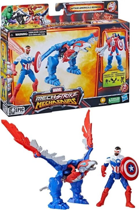 Hasbro Mech Strike Mechasaurus Capitan America Hasbro Mech Strike Mechasaurus Capitan America