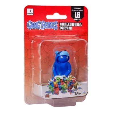 P.M.I. Gang Beasts series 1 Kigu Blue 7cm P.M.I. Gang Beasts series 1 Kigu Blue 7cm