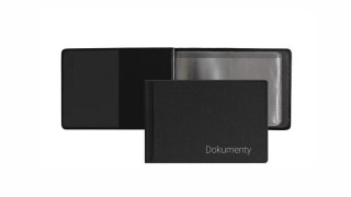 Okładka na dokumenty małe premium czarny