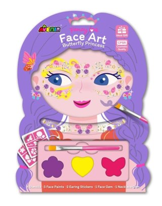 Klejnoty i farby do twarzy Motyl
