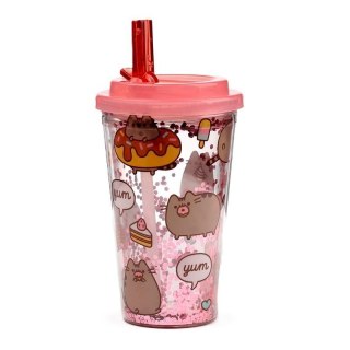 Kubek z słomką i pokrywką Pusheen Foodie
